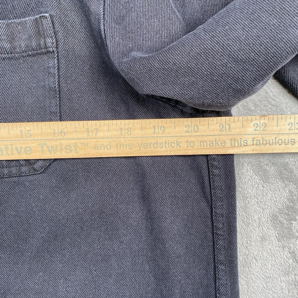 Alex Mill Britt Work Jacket Womens L Black Recycled Cotton Cadillac Celestiq - Picture 14 of 16